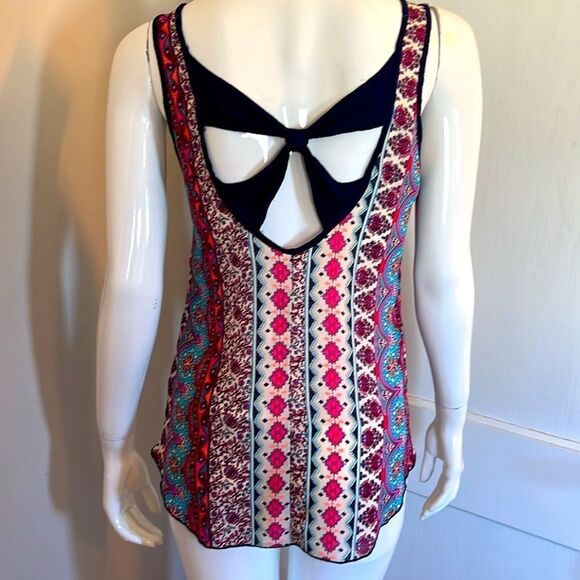 Vintage 1990s Billa D Floral high low Tank Top women’s small Spring 2024 - Picture 3 of 5